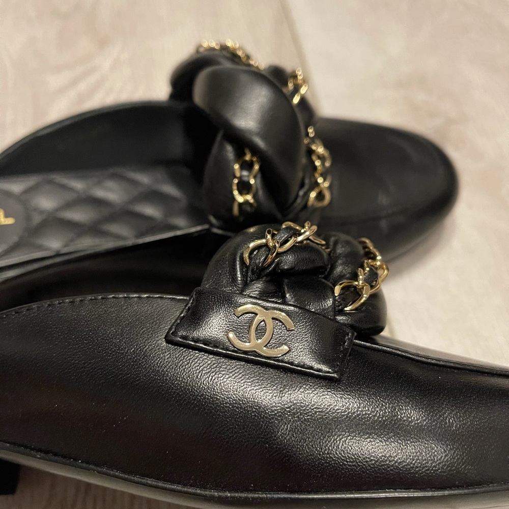 Chanel Leather Slip-ons - Picture 8 of 12